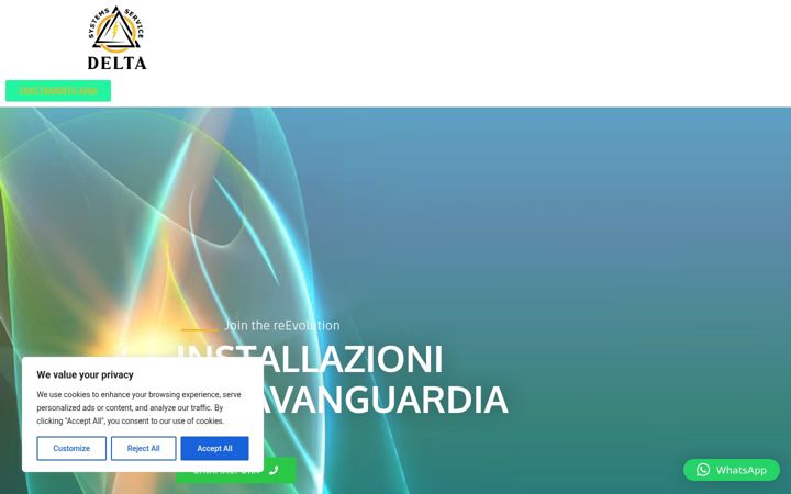 Screenshot of deltasystemsservice.it