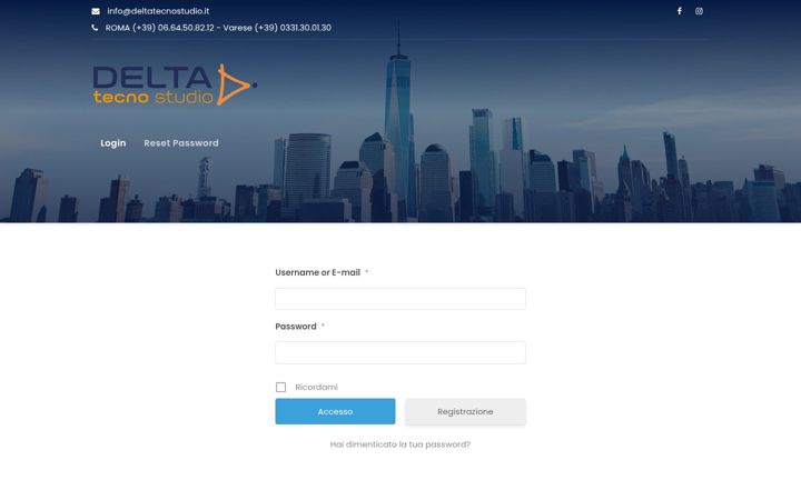 Screenshot of deltatecnostudio.eu