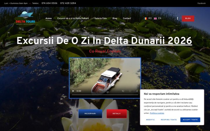 Screenshot di deltatours.ro