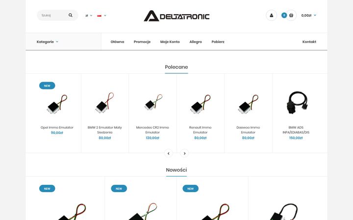Screenshot von deltatronic.pl