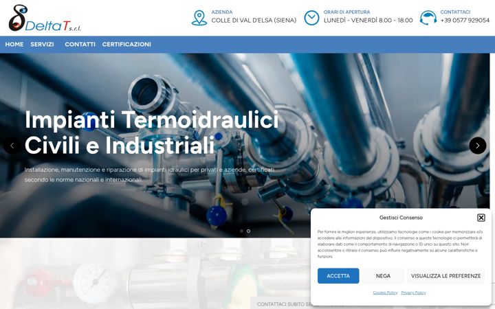 Screenshot of deltatsrl.net