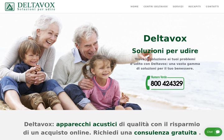 Zrzut ekranu deltavox.it