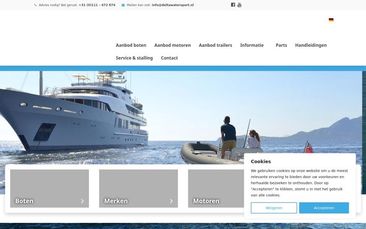 Snímek obrazovky deltawatersport.nl