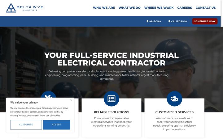 Screenshot of deltawye.com