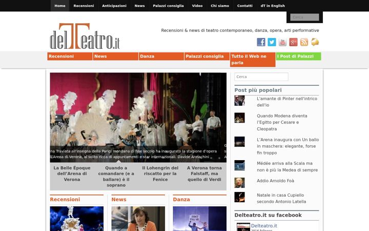Zrzut ekranu delteatro.it