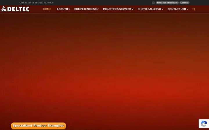 Screenshot of deltec-inc.com