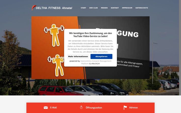 Screenshot of deltha-fitness-ahnatal.de