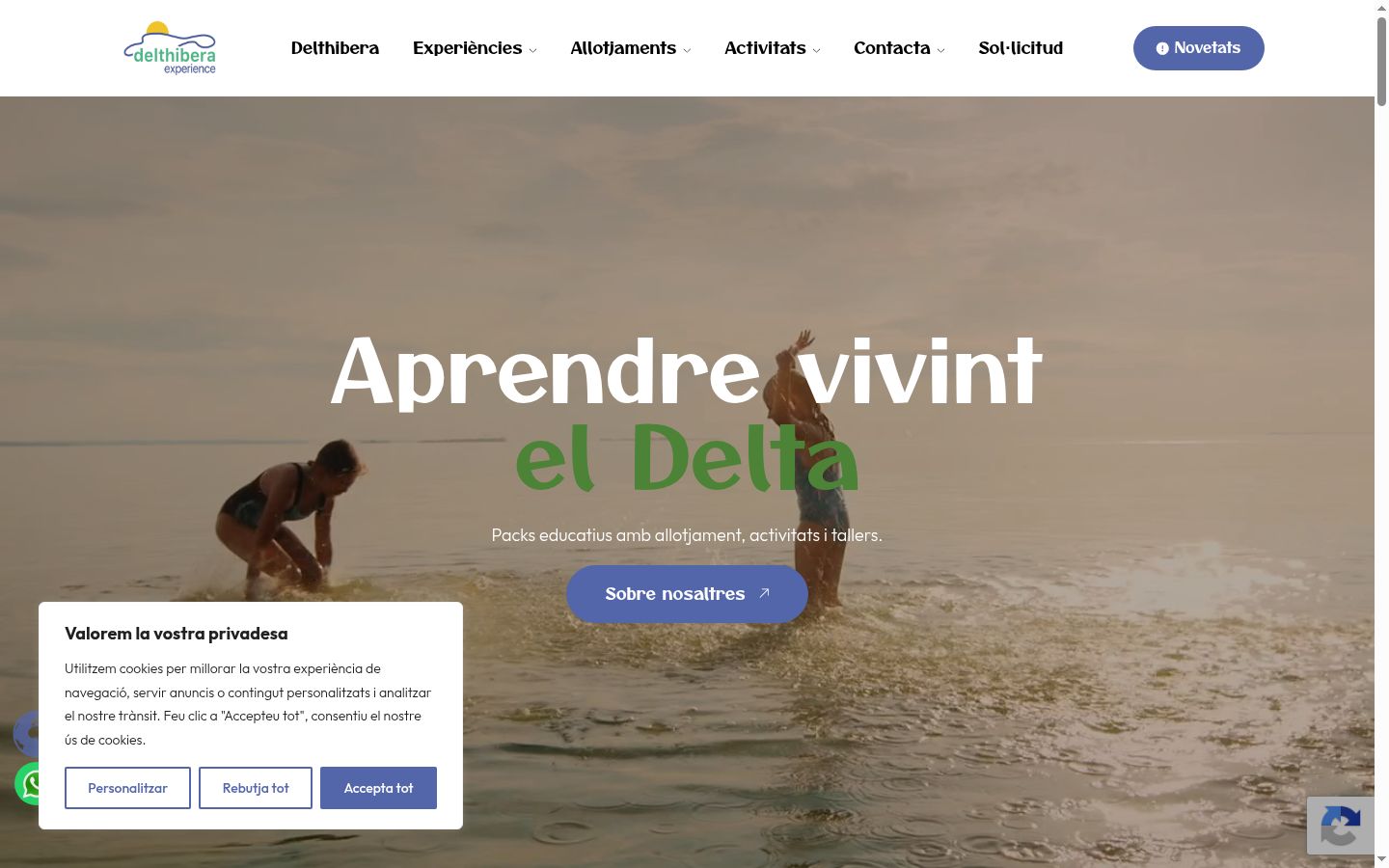 Capture d'écran de la bannière de consentement affichée avant toute interaction