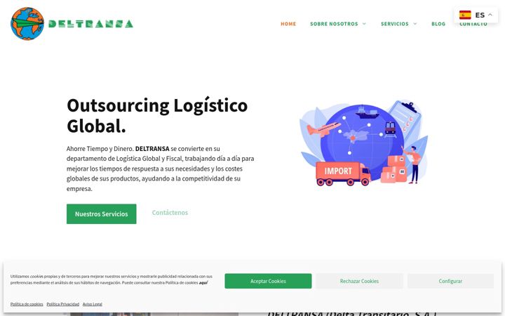 Screenshot of deltransa.com