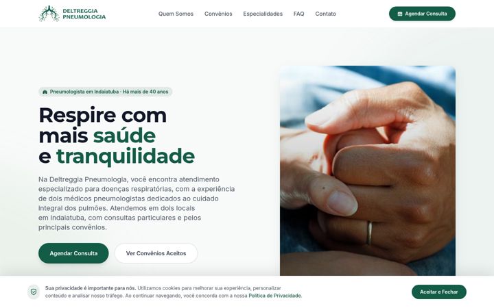 Screenshot stránky deltreggia.com.br