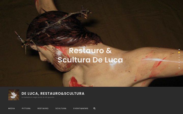 Screenshot of deluca-restauroescultura.com