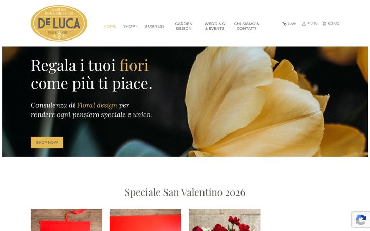 Screenshot von delucafiorinapoli.it