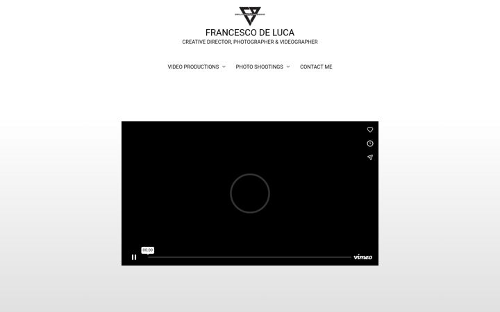 Screenshot of delucafrancesco.com