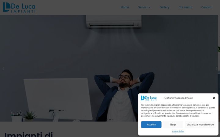 Screenshot of delucaimpianti.it