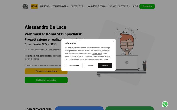 Screenshot of delucalessandro.it