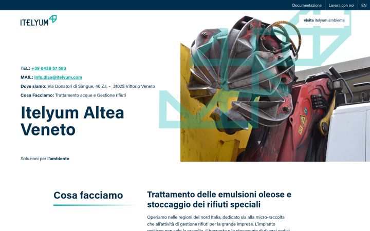 Screenshot of delucaservizi.it