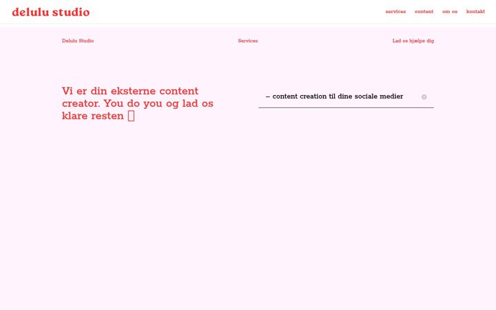 Screenshot of delulu.dk