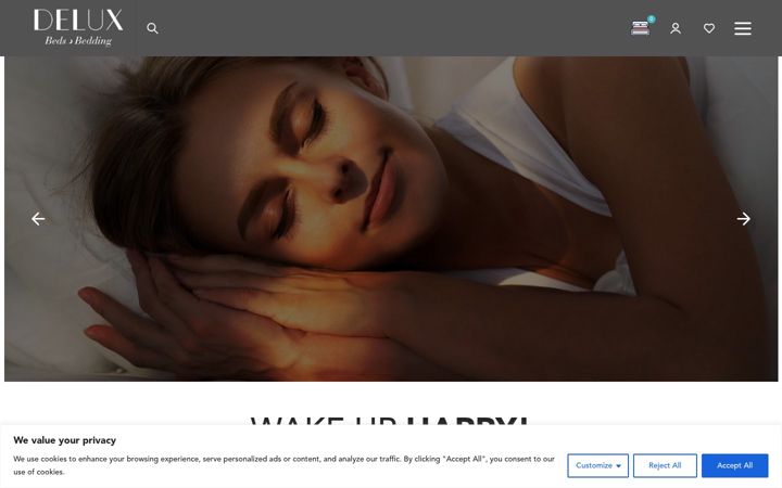 Screenshot of delux-bed.com