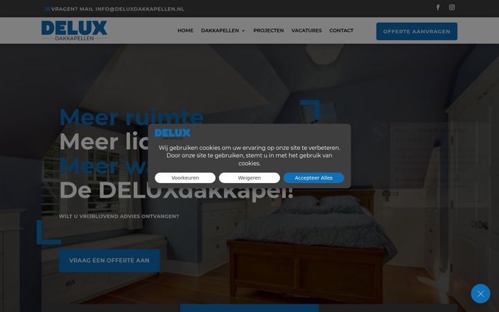 Skärmbild av deluxdakkapellen.nl