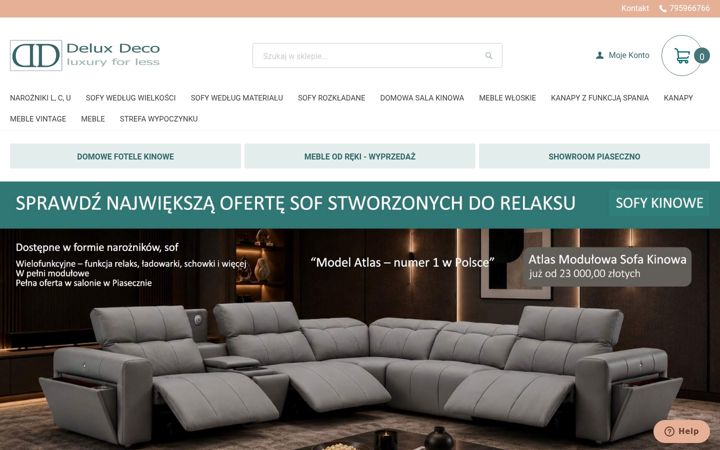 Screenshot ta' deluxdeco.pl