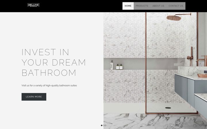 Screenshot of deluxe-bathrooms.com