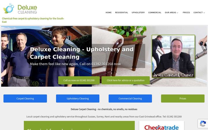 Screenshot of deluxe-cleaning.co.uk