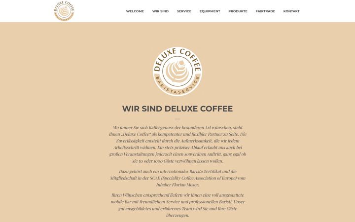 Screenshot of deluxe-coffee.com