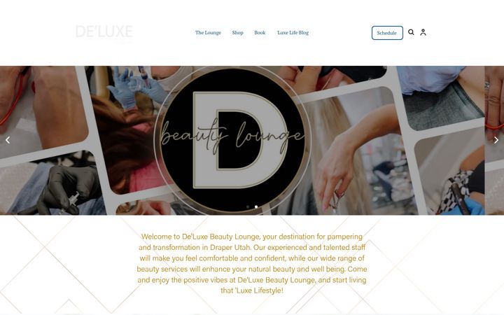 Snímek obrazovky deluxebeautylounge.com