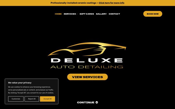 Screenshot of deluxecardetail.com