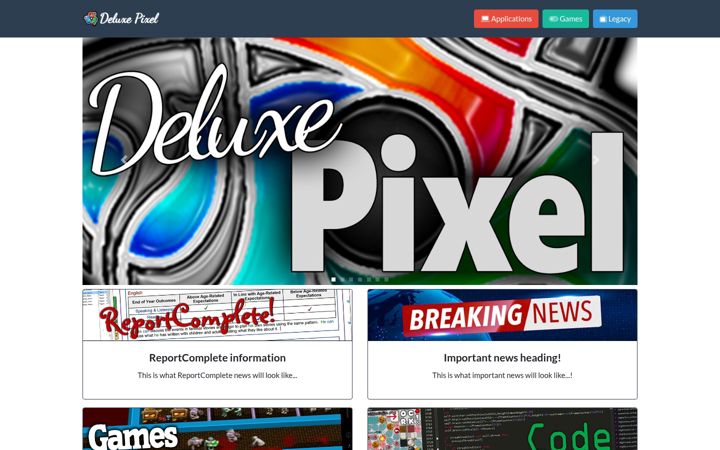 Screenshot of deluxepixel.com