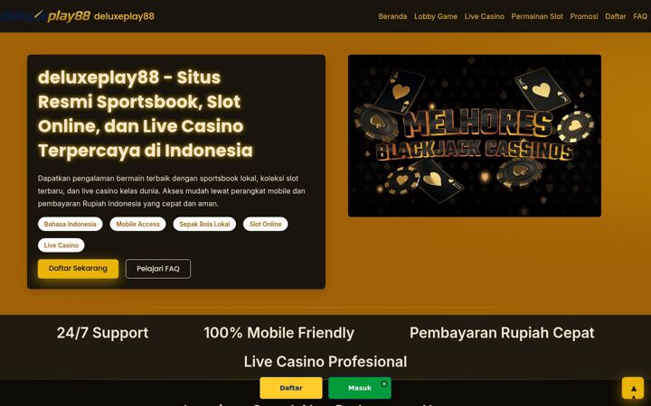 Screenshot of deluxeplay88.com