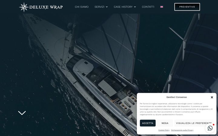 Screenshot von deluxewrap.it