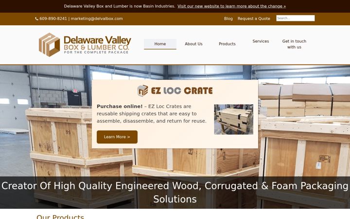 Screenshot of delvalbox.com