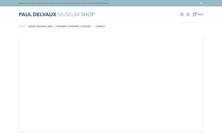 Screenshot of delvauxmuseumshop.be