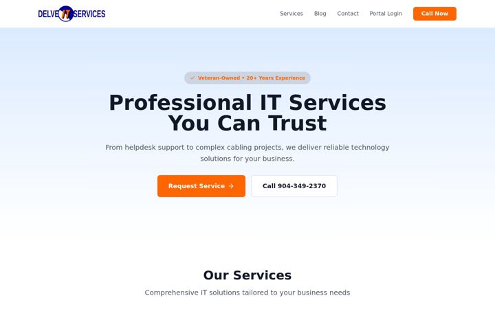 Screenshot of delveits.com