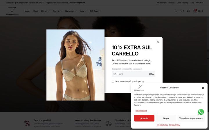 Screenshot of delvescovointimo.it