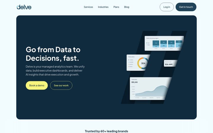 Screenshot of delveteams.com
