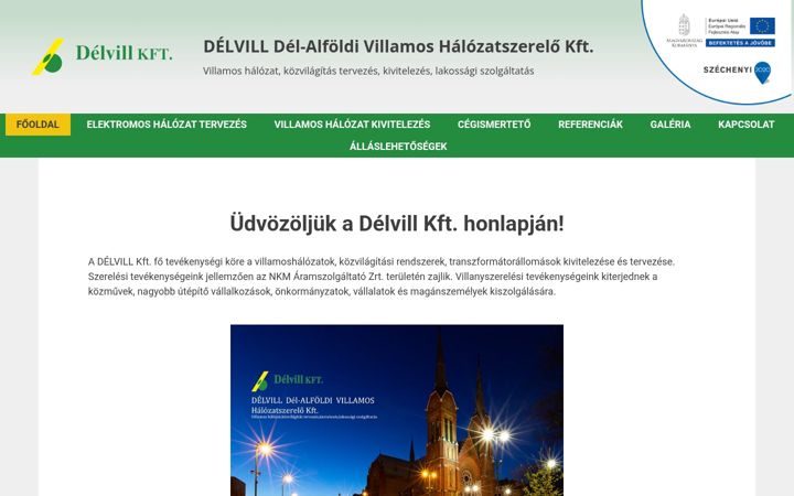 Zrzut ekranu delvill.hu