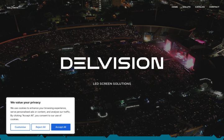 Screenshot di delvision.ro