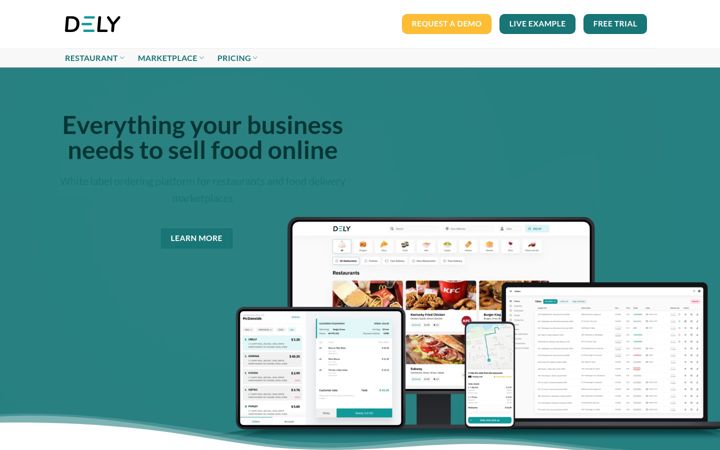 Screenshot of dely.io