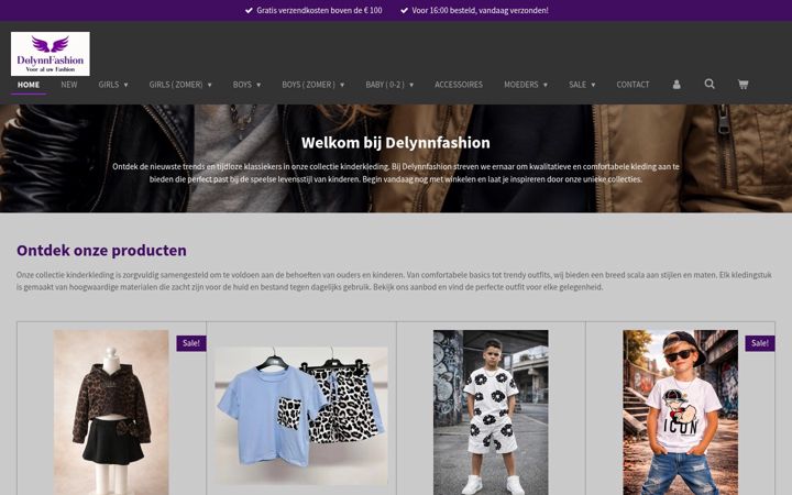 Screenshot of delynnfashion.nl