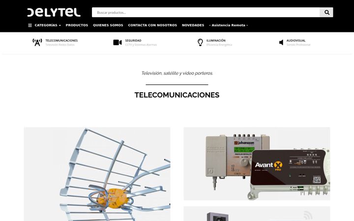 Screenshot of delytel.com