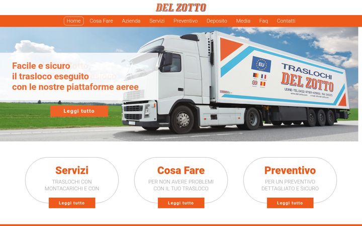 Screenshot of delzottotraslochi.it