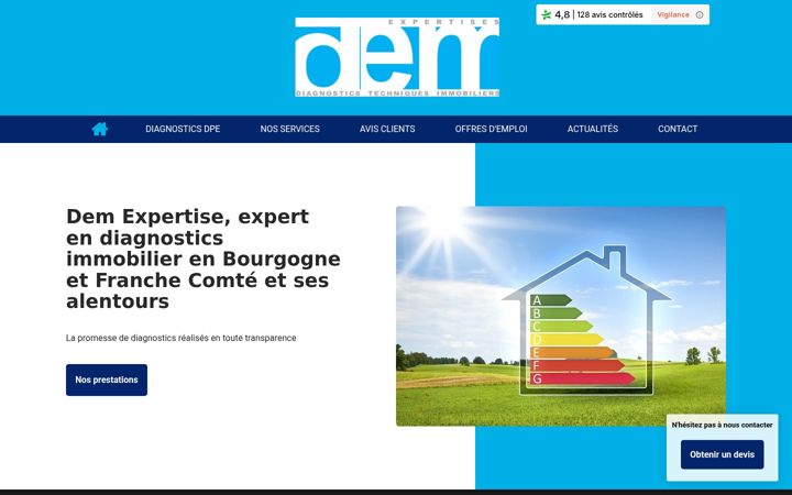 Screenshot of dem-expertise.fr