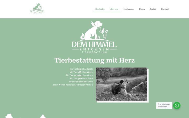 Screenshot of dem-himmel-entgegen.de
