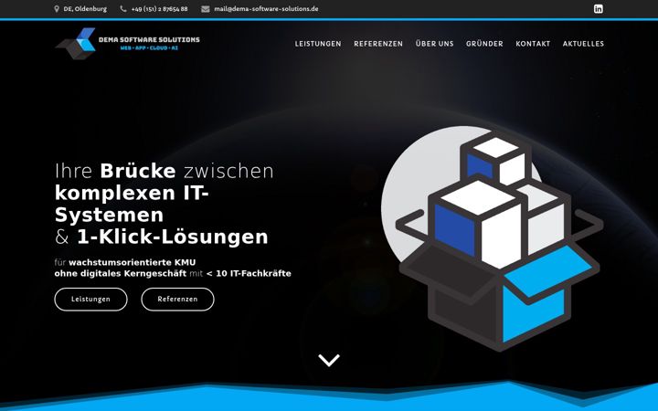 Screenshot of dema-software-solutions.de