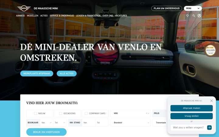 Screenshot of demaasschemini.nl