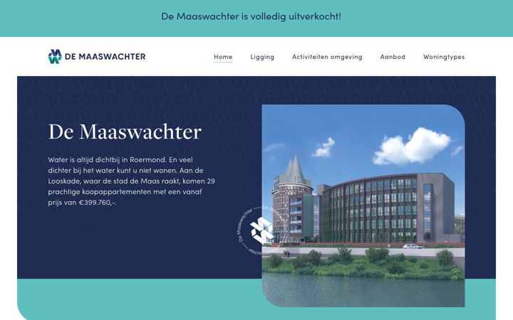 Screenshot of demaaswachter.nl