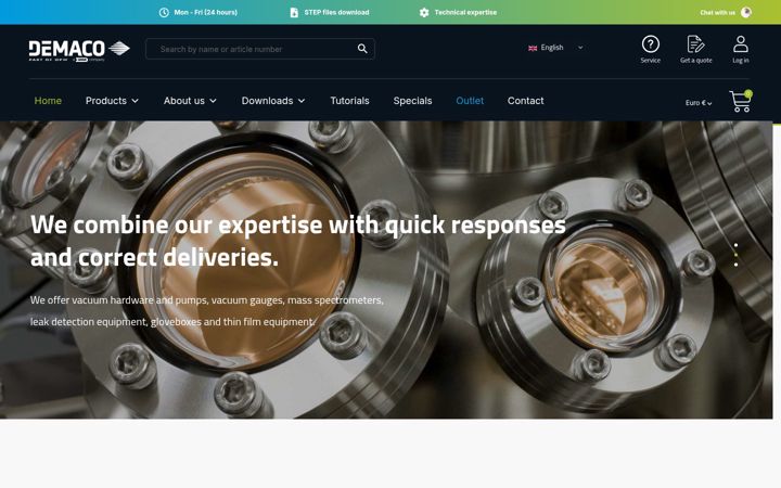 Screenshot of demaco-vacuum.com