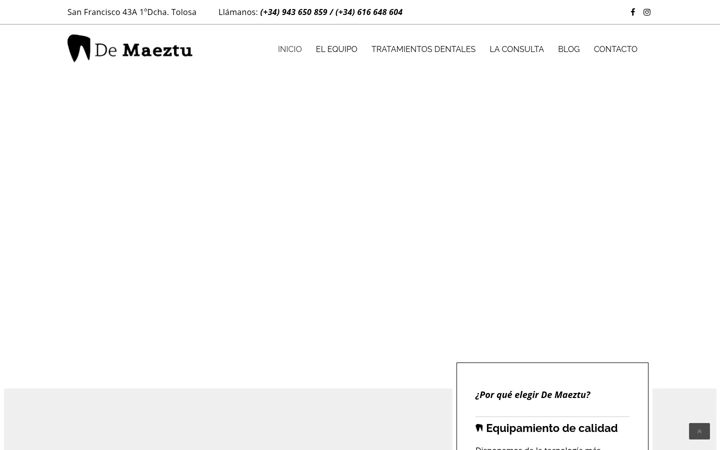 Screenshot of demaeztu.com